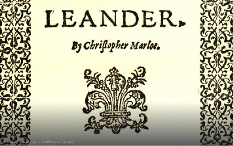 Hero-und-Leander — related to Christopher Marlowe Faked Death and Wrote Shakespeare