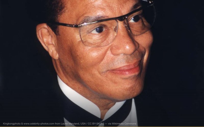 Louis Farrakahn November 23, Baltimore Maryland. © copyright JohnMathewSmith 2001 — related to Ebola as Manufactured Bioweapon