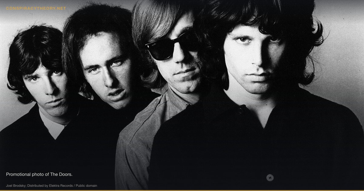 Jim Morrison Faked His Death (1971) — Promotional photo of The Doors.