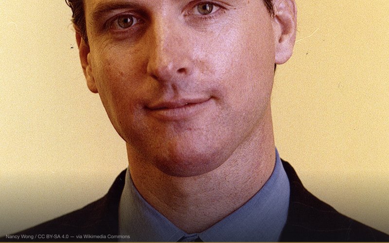 Gavin Newsom, San Francisco Board of Supervisors member in 1999 — related to 2025 Los Angeles Wildfires Conspiracy