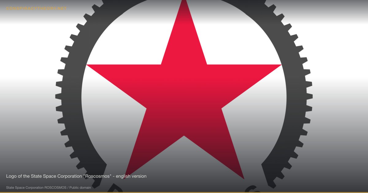 Luna 25 Crash — Space Race Sabotage Theory (2023) — Logo of the State Space Corporation "Roscosmos" - english version