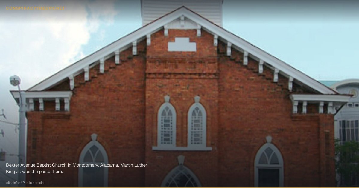 Martin Luther King Jr. Assassination Conspiracy (1968) — Dexter Avenue Baptist Church in Montgomery, Alabama. Martin Luther King Jr. was the pastor here.