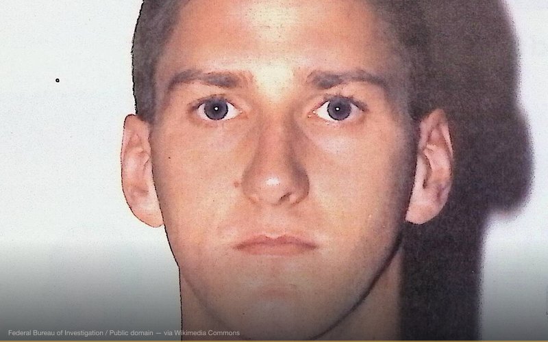 FBI mugshot of Timothy McVeigh — related to Oklahoma City Bombing Conspiracy