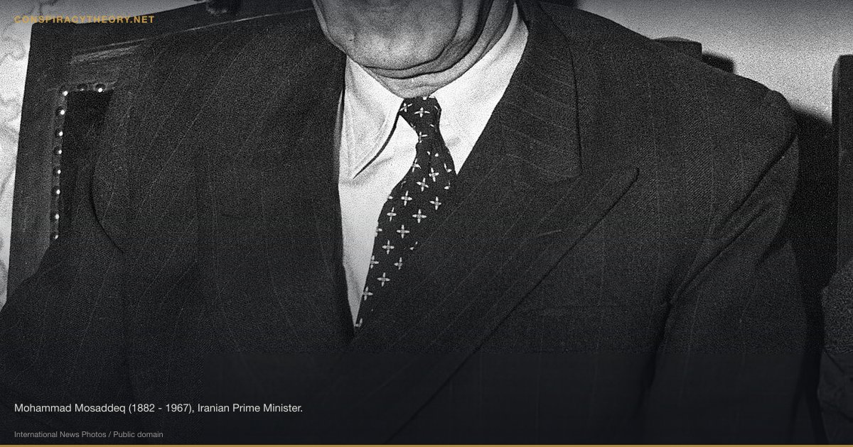 Operation Ajax — CIA-Backed Iran Coup (1953) (1953) — Mohammad Mosaddeq (1882 - 1967), Iranian Prime Minister.