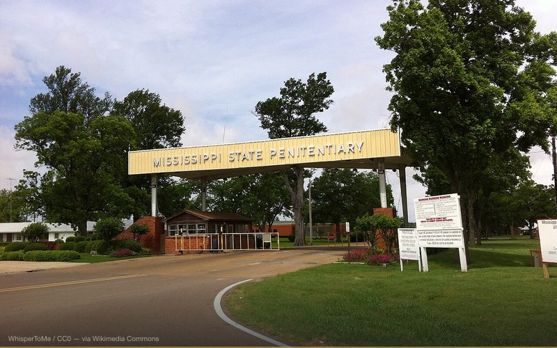 Mississippi State Penitentiary main entrance — related to Robert Johnson Sold His Soul at the Crossroads