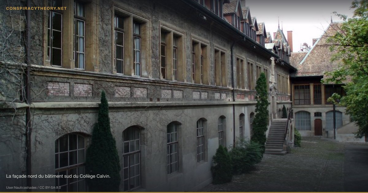 True Cross Fragment Industry / Relic Fraud (326) — La façade nord du bâtiment sud du Collège Calvin.