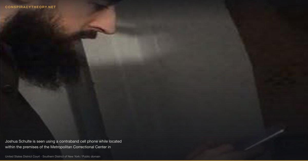 Vault 7 — CIA Hacking Tools Exposed by WikiLeaks (2017-03-07) — Joshua Schulte is seen using a contraband cell phone while located within the premises of the Metropolitan Correctional Center in Manhattan.