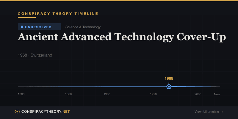 Ancient Advanced Technology Cover-Up — Conspiracy Theory Timeline 1968, Switzerland