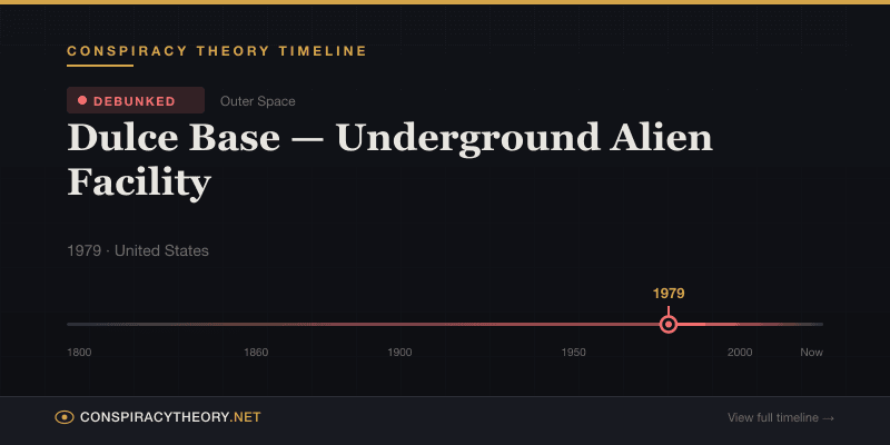 Dulce Base — Underground Alien Facility — Conspiracy Theory Timeline 1979, United States