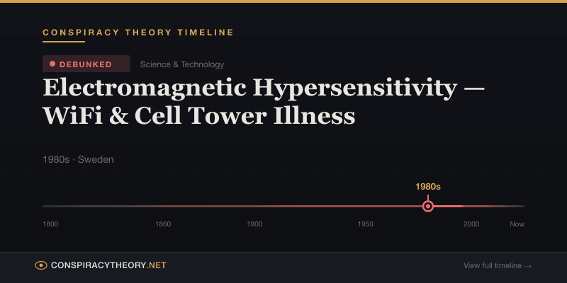 Electromagnetic Hypersensitivity — WiFi & Cell Tower Illness — Conspiracy Theory Timeline 1980s, Sweden