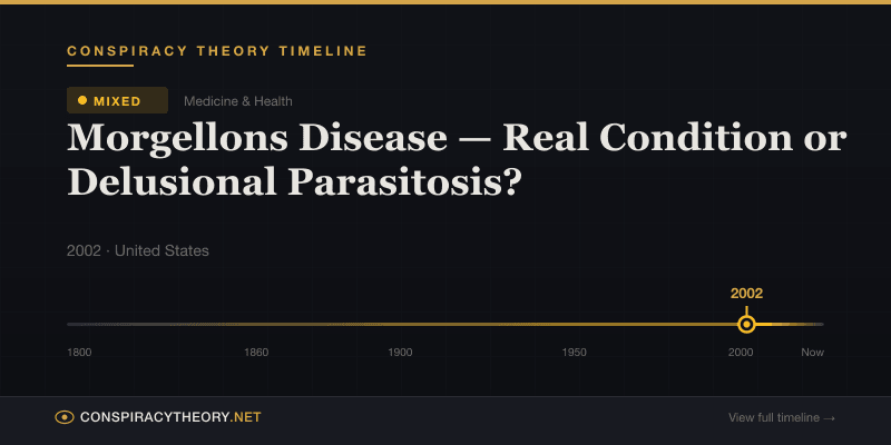 Morgellons Disease — Real Condition or Delusional Parasitosis? — Conspiracy Theory Timeline 2002, United States