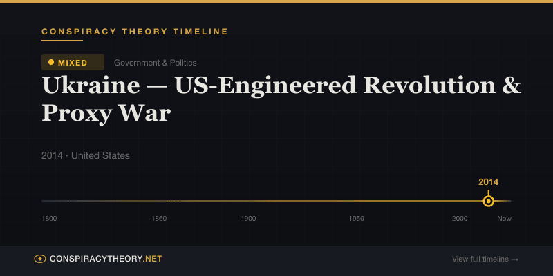 Ukraine — US-Engineered Revolution & Proxy War — Conspiracy Theory Timeline 2014, United States