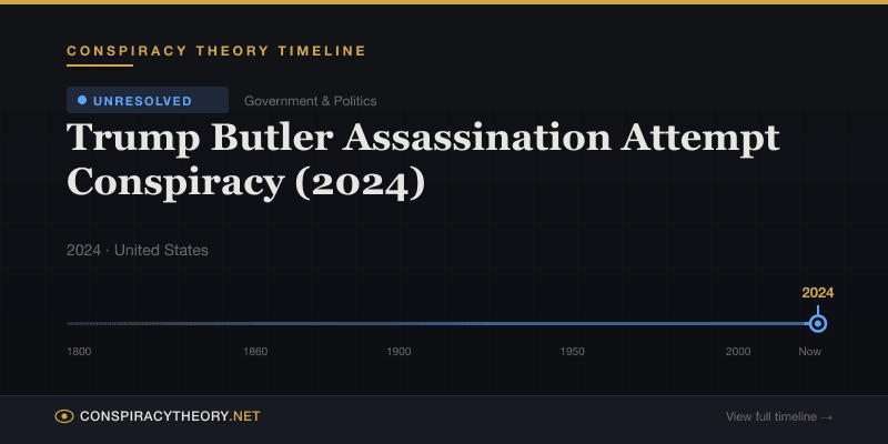 Trump Butler Assassination Attempt Conspiracy (2024) — Conspiracy Theory Timeline 2024, United States